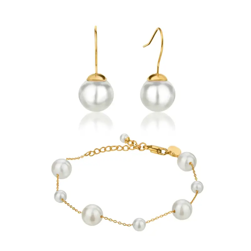 Bracciale e orecchini da donna Isabella Ford Linda Pearl