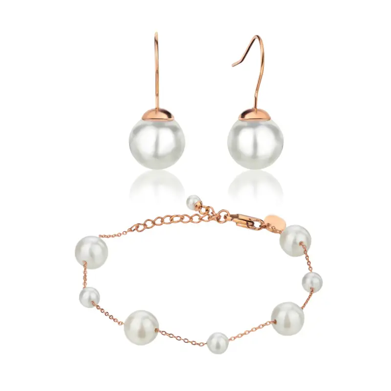 Bracciale e orecchini da donna Isabella Ford Linda Pearl