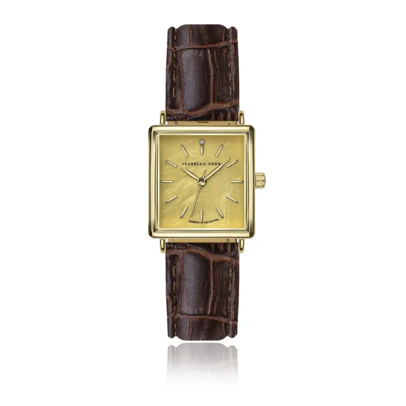 Orologio in pelle croco donna Isabella Ford Gisèle