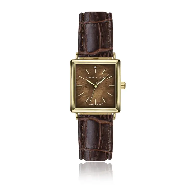 Orologio in pelle croco donna Isabella Ford Marie Rose