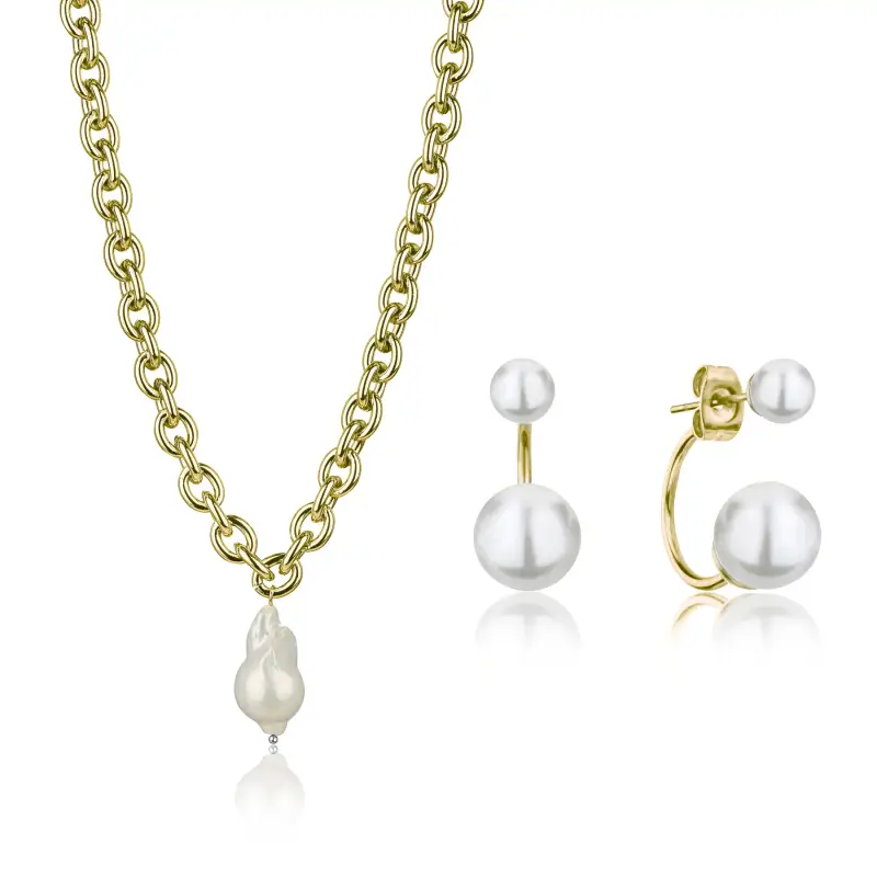 Set di collana e orecchini da donna Isabella Ford Morgan Pearl