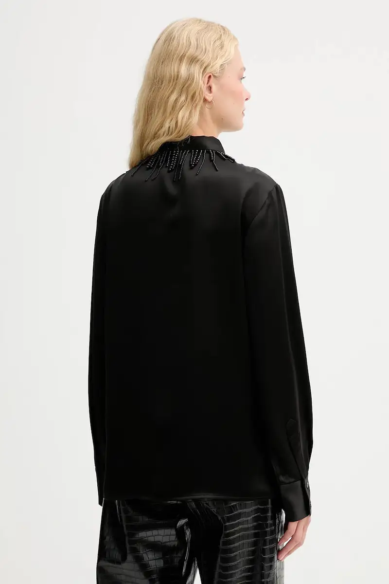 camicia donna colore nero IS25FW-C079-T008 miniatura 3