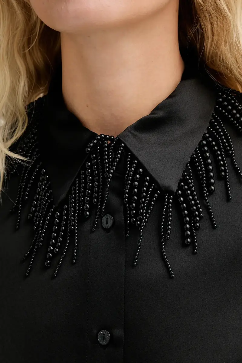 camicia donna colore nero IS25FW-C079-T008 miniatura 5