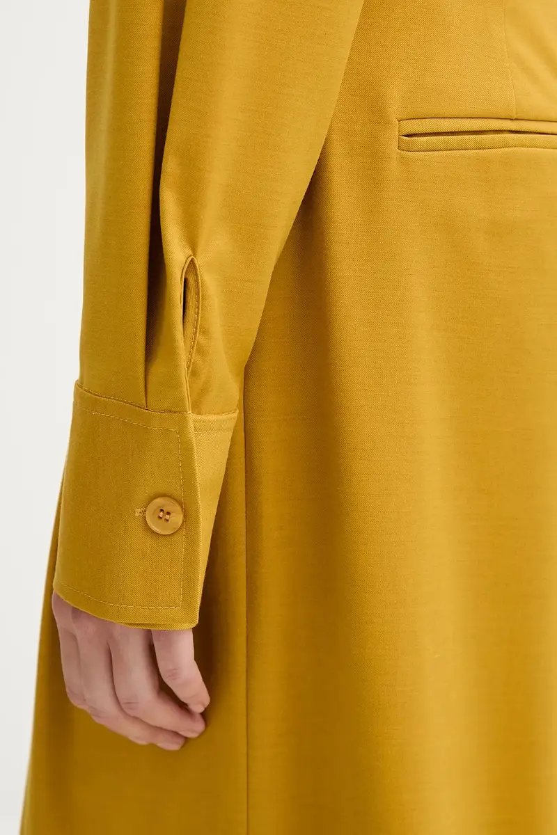 camicia in lana donna colore giallo IS25FW-C037-T002 miniatura 5