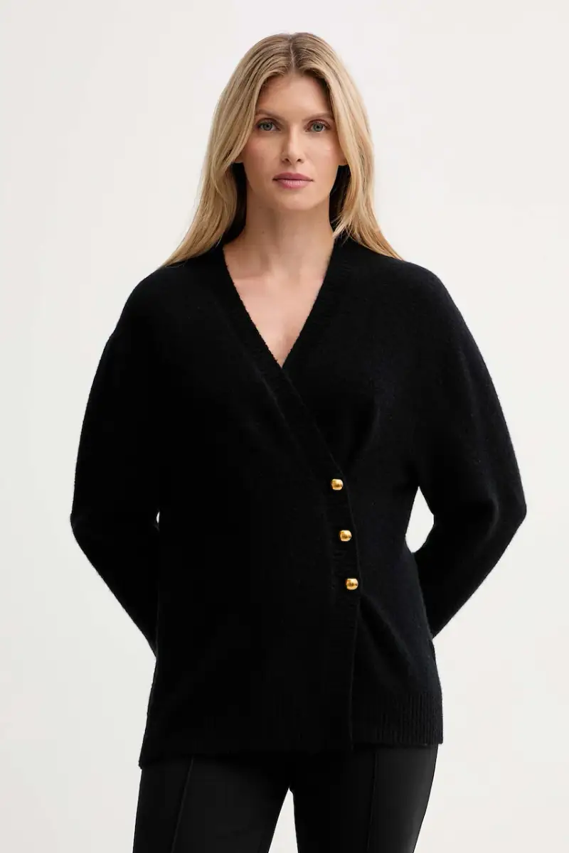 cardigan con lana colore nero IS25FW-M152-F007