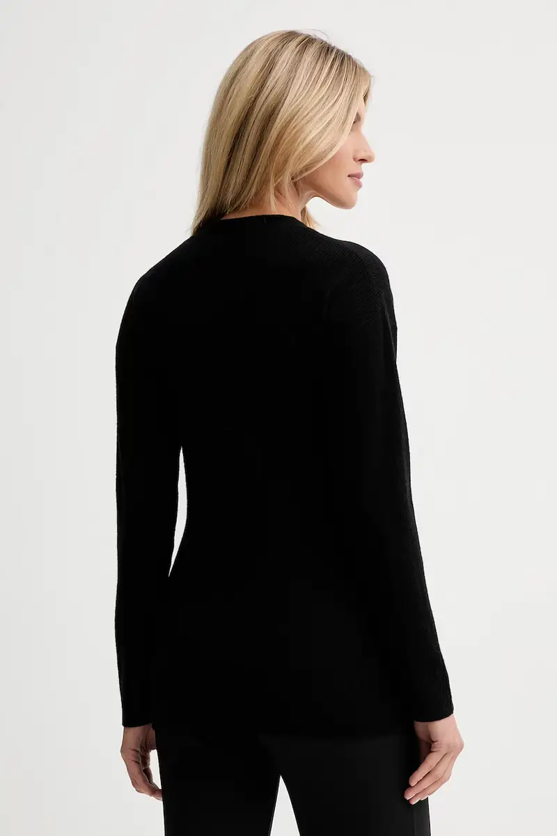 cardigan con lana colore nero IS25FW-M154-F008 miniatura 3