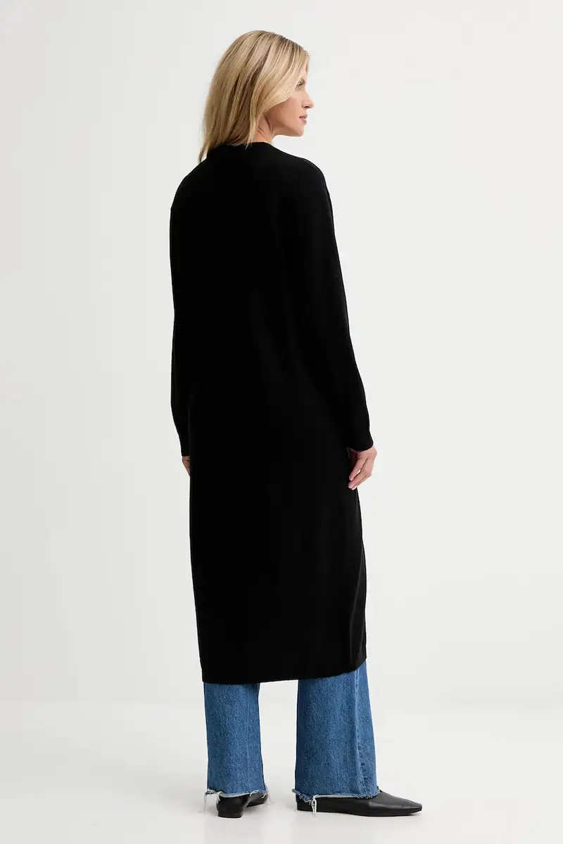 cardigan con lana colore nero IS25FW-M184-F008 miniatura 3