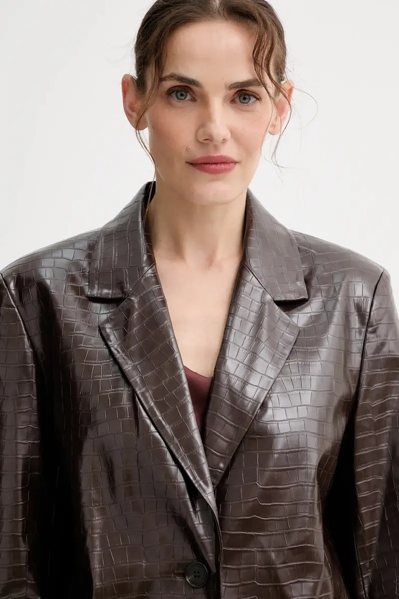 giacca colore marrone IS25FW-J029-T006 miniatura 4