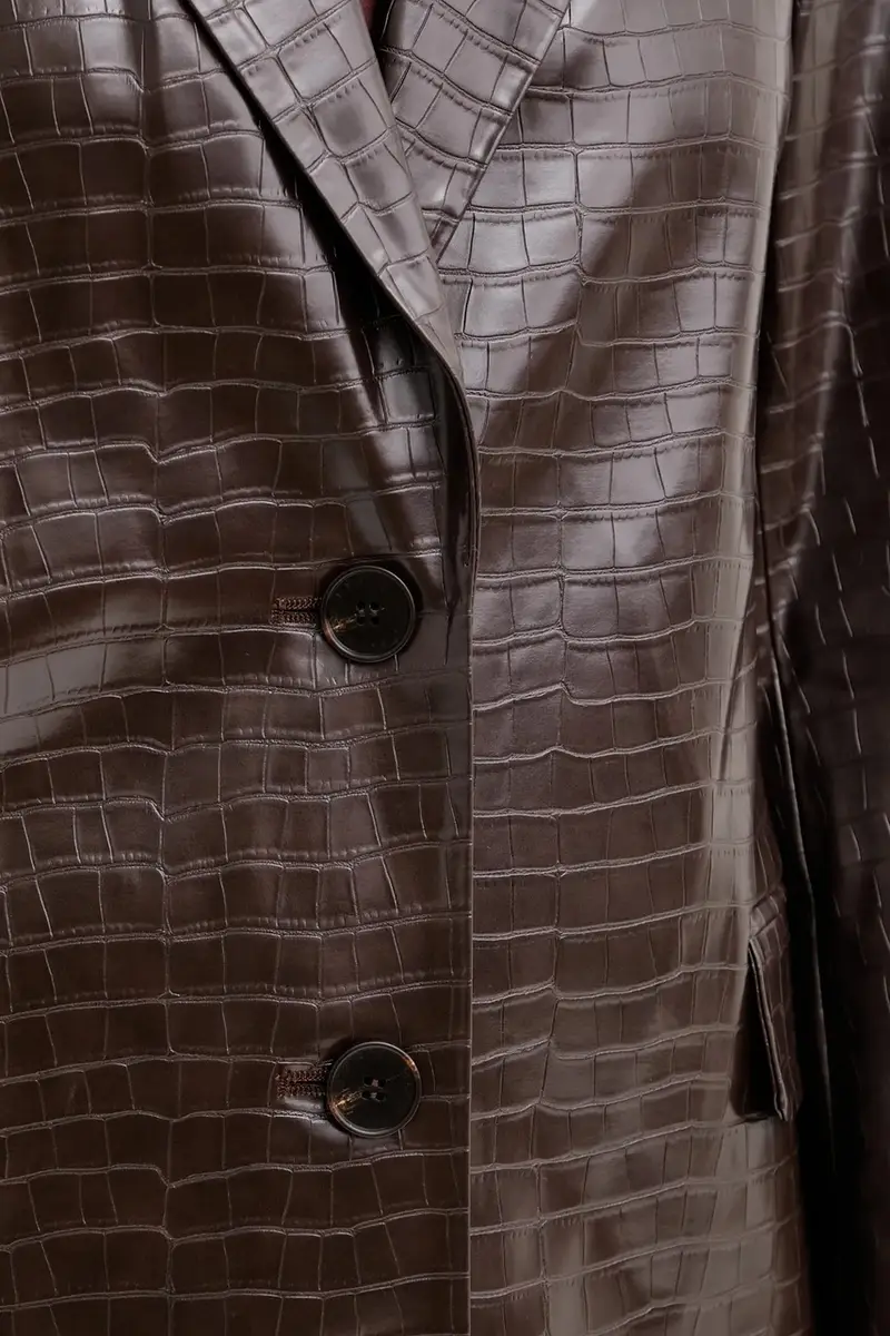 giacca colore marrone IS25FW-J029-T006 miniatura 5