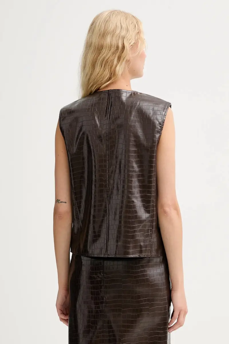 gilet colore marrone IS25FW-C027-T006 miniatura 3