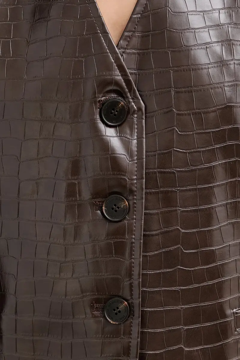 gilet colore marrone IS25FW-C027-T006 miniatura 5