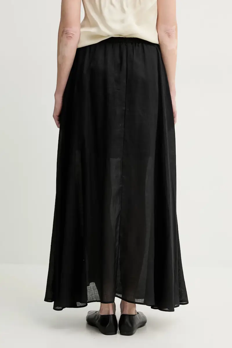 gonna di lino colore nero IS25SS-G093-T019 miniatura 3