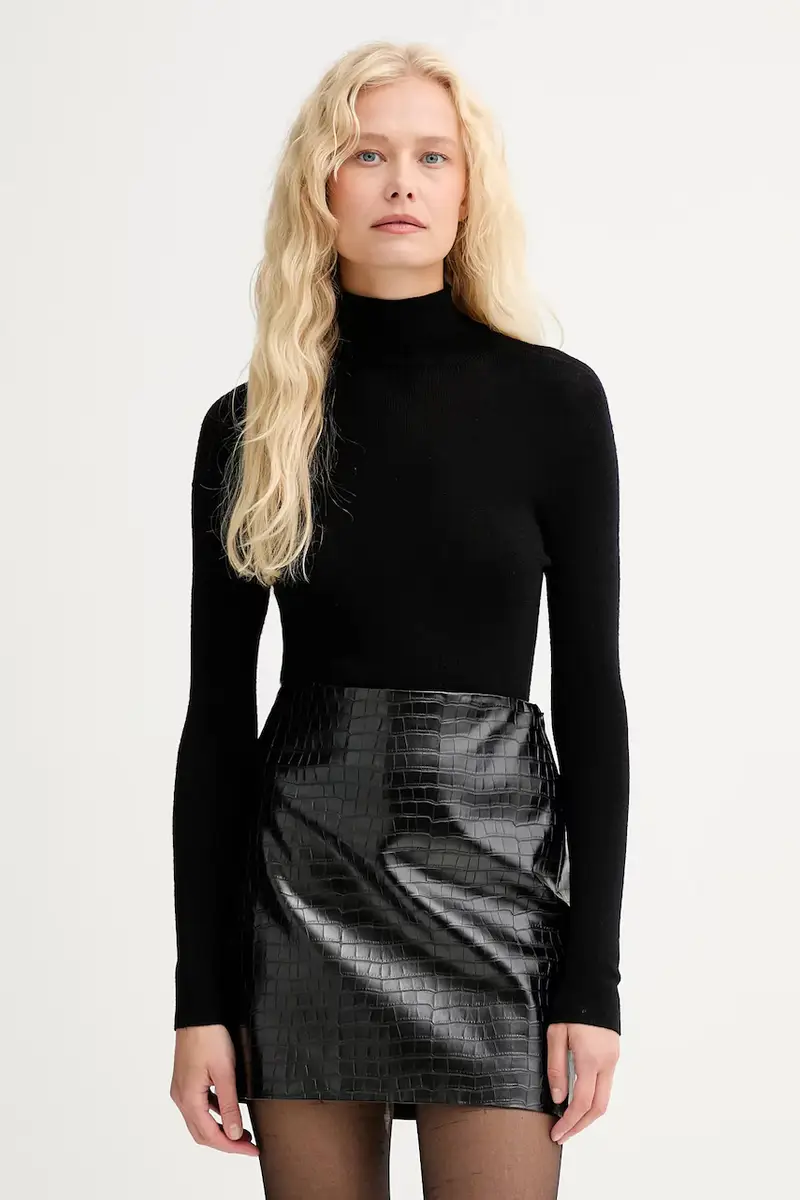 maglione in lana donna colore nero IS25FW-M111-F001