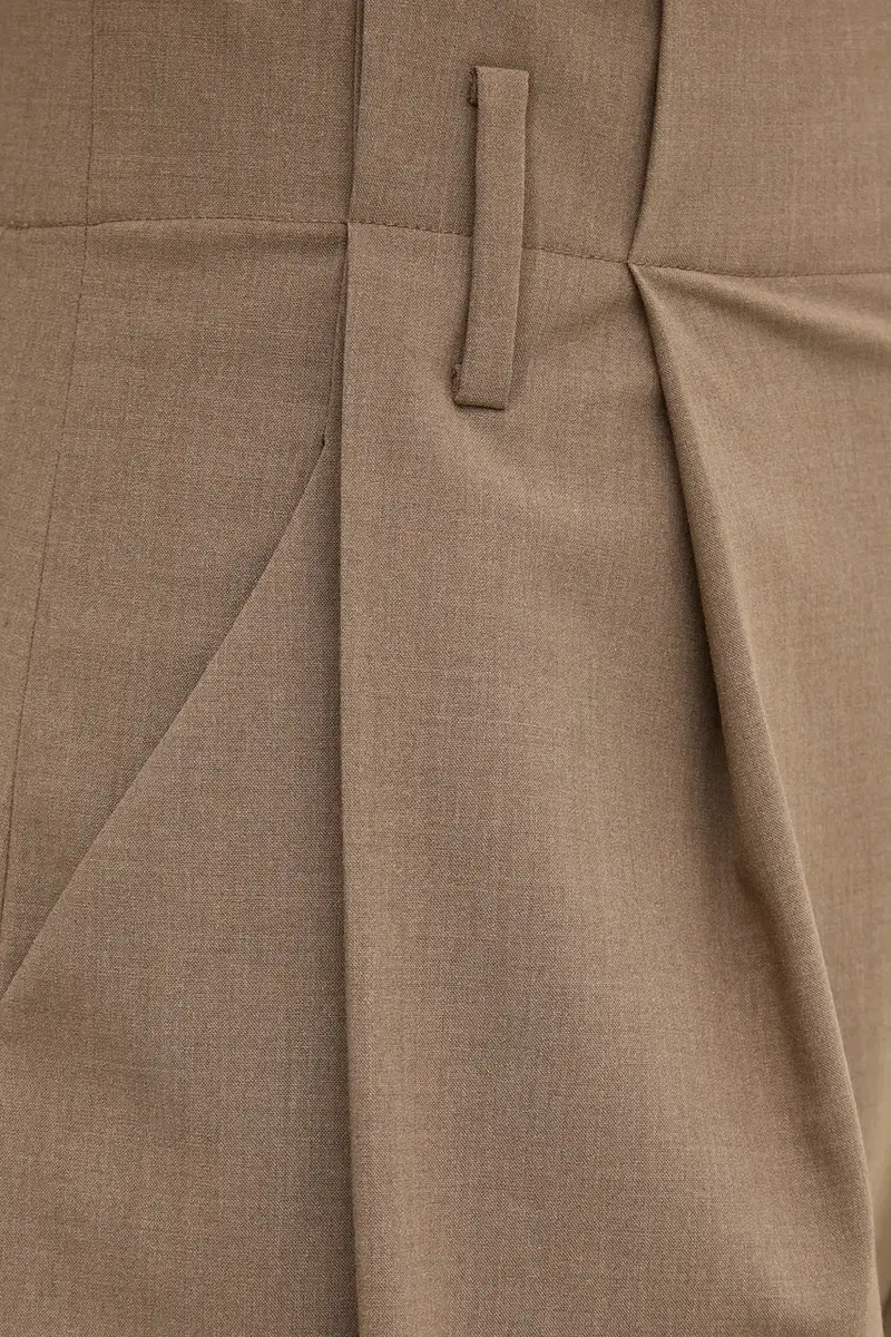 pantaloncini donna colore beige IS25SS-P019-T003 miniatura 4