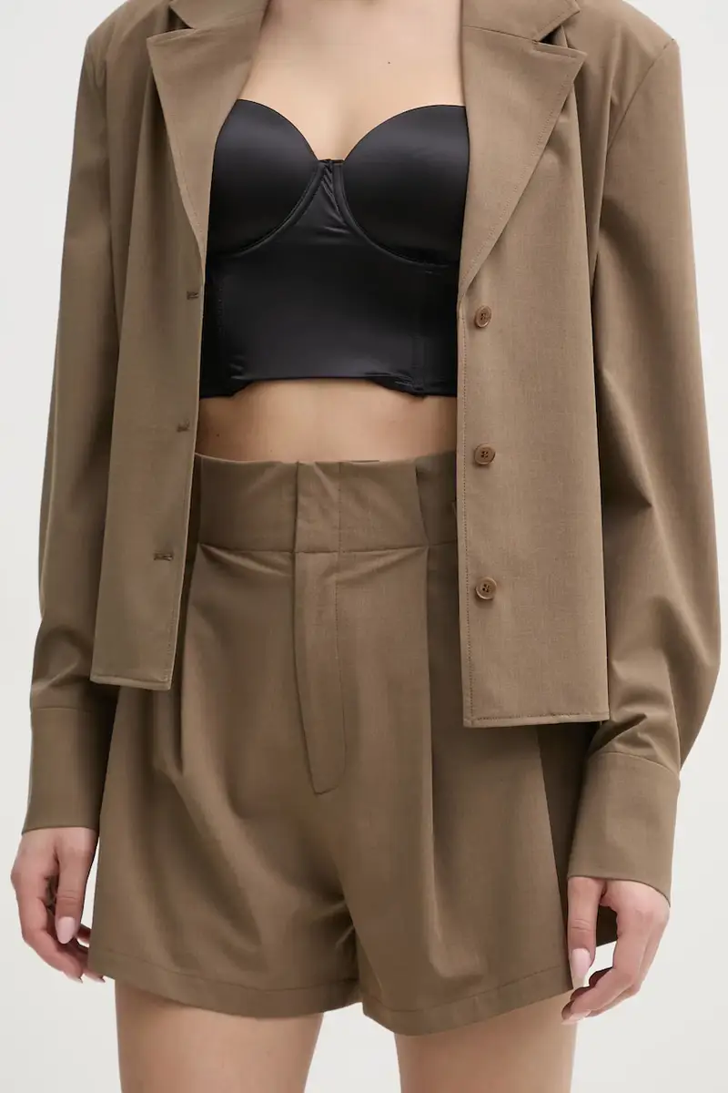 pantaloncini donna colore beige IS25SS-P019-T003