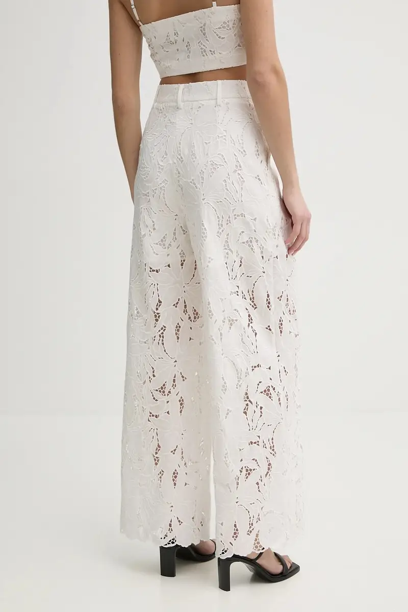 pantaloni donna colore bianco IS25SS-P136-T020 miniatura 3