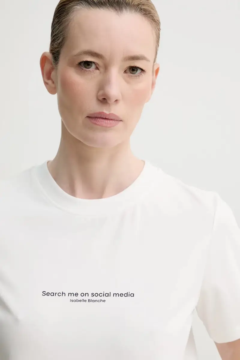 Isabelle Blanche T-shirt Donna Bianco 3301070 miniatura 4