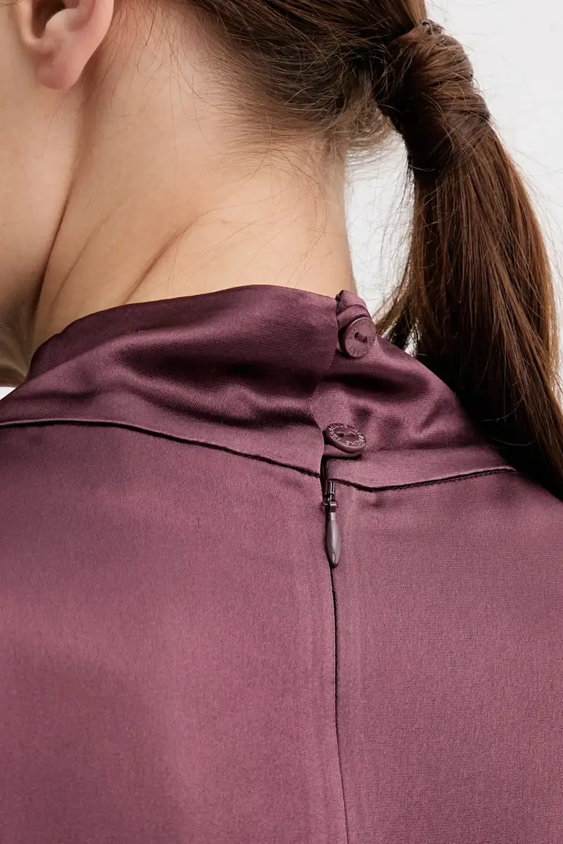 vestito colore granata IS25FW-A064-T008 miniatura 5