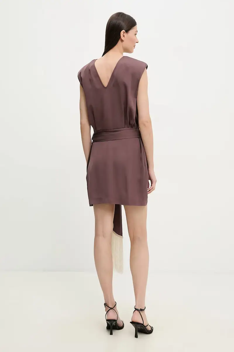 vestito colore marrone IS25SS-A147-T011 miniatura 3