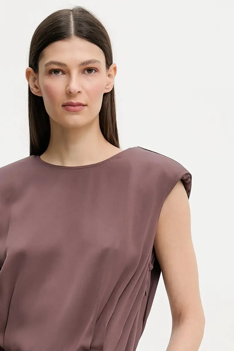 vestito colore marrone IS25SS-A147-T011 miniatura 4