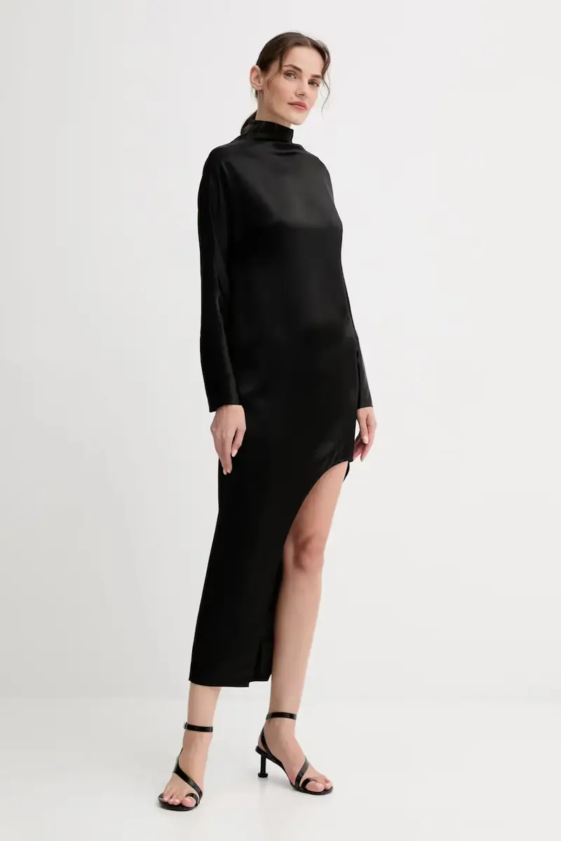 vestito colore nero IS25FW-A064-T008 miniatura 2