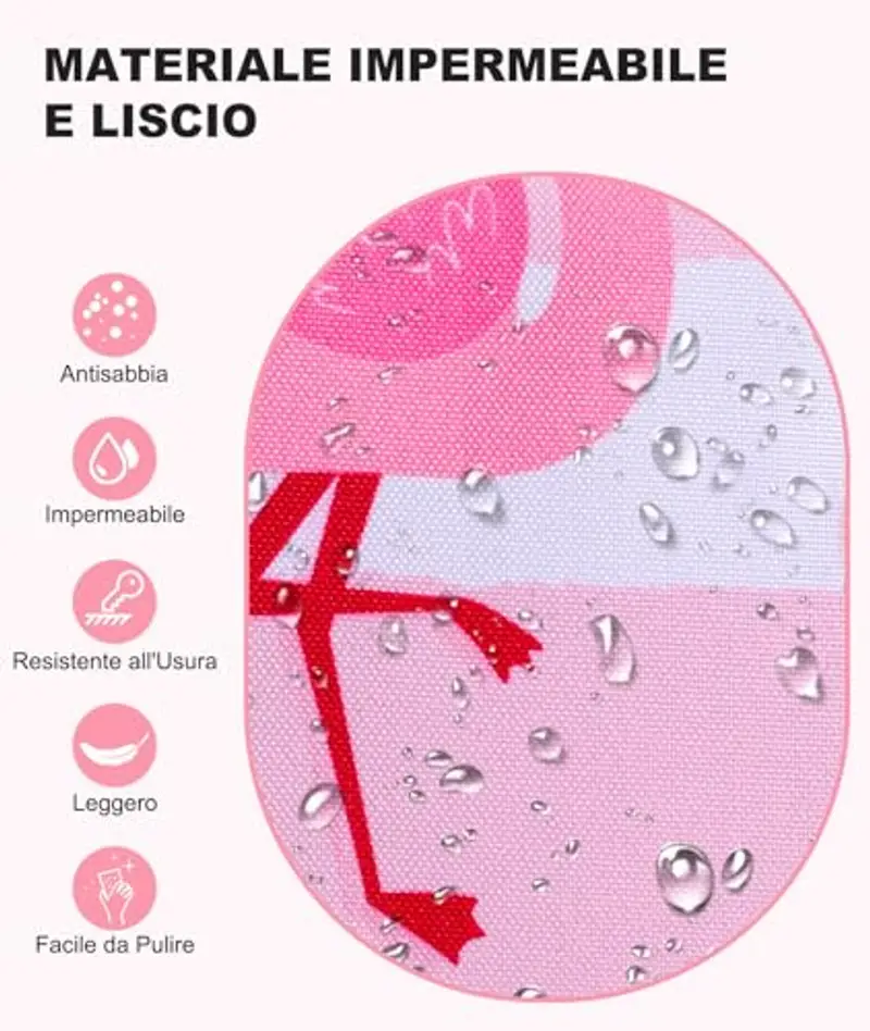 ISEYOU Borsa Mare Grande XXL Famiglia, Borsa Spiaggia con Chiusura Zip e Impermeabile, Leggera e Pieghevole miniatura 2