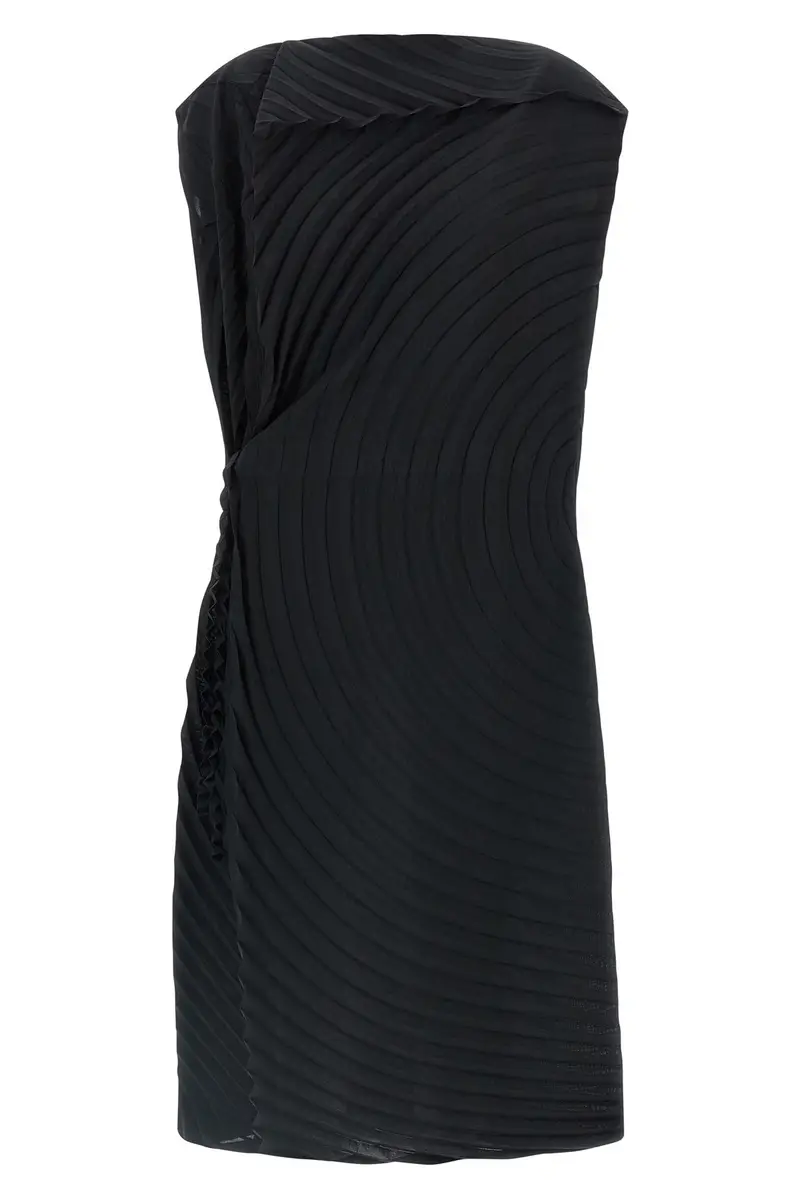 Abito 'Paper Bag Pleats' Nero