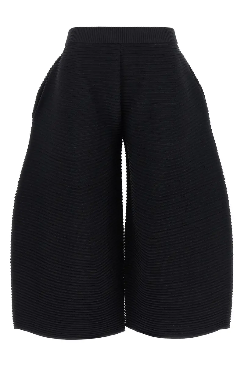Pantalone Corrugated Knit Nero