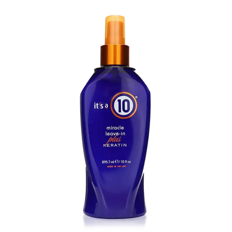 It's a 10, Miracle Deep Plus Keratin, trattamento in crema senza risciacquo per capelli, per idratazione, 295,7 ml