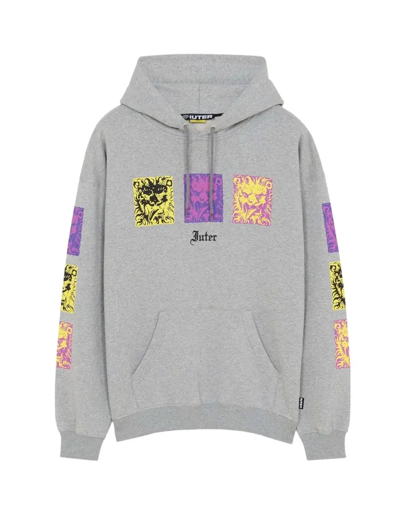 Iuter Kings Hoodie felpa con cappuccio leggera - light grey S