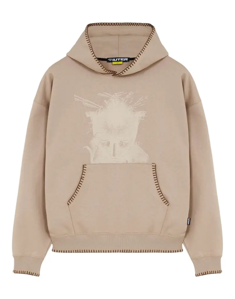 Iuter Mind Hoodie felpa con cappuccio leggera - earth S