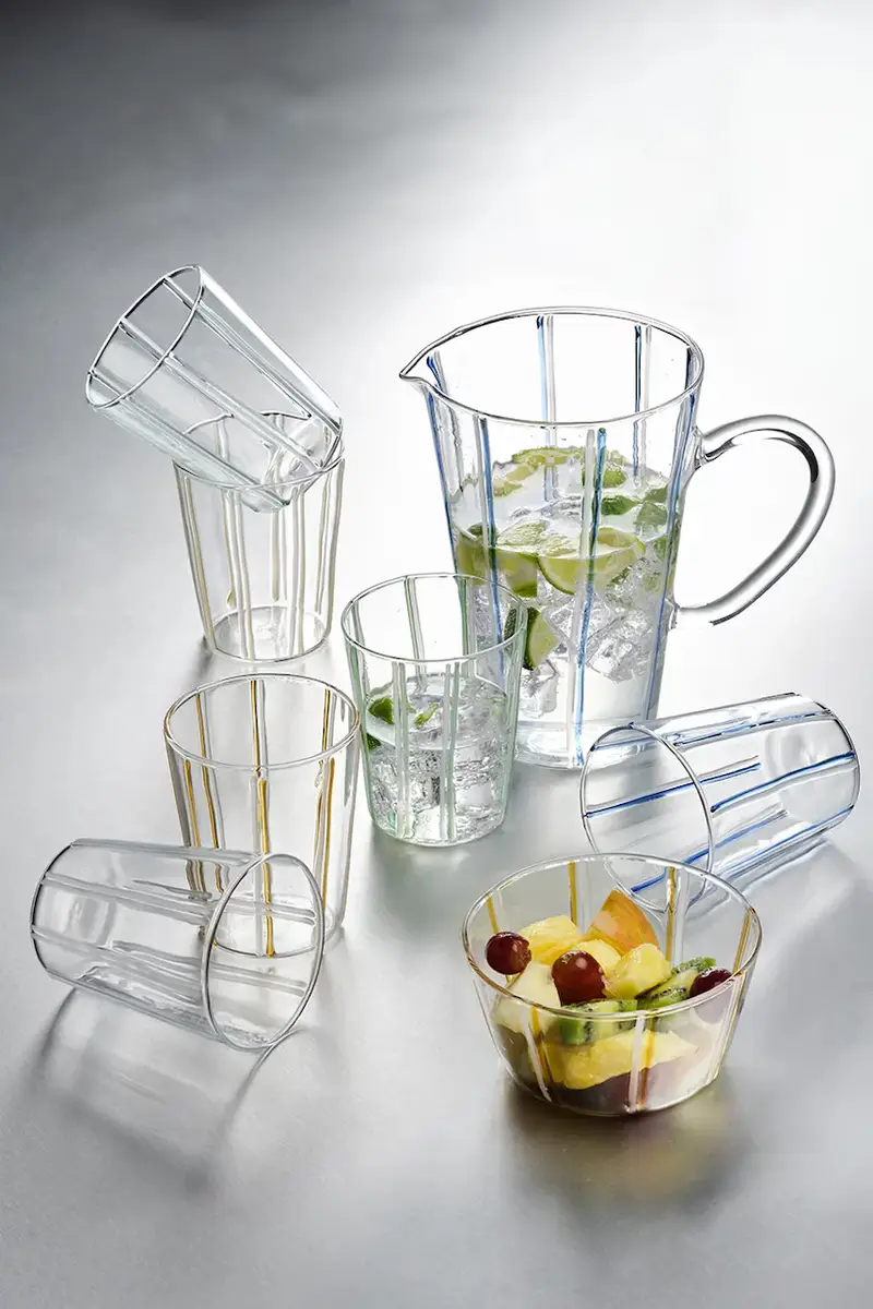 set bicchieri 0, 33 ml pacco da 6 colore trasparente Transparente miniatura 2