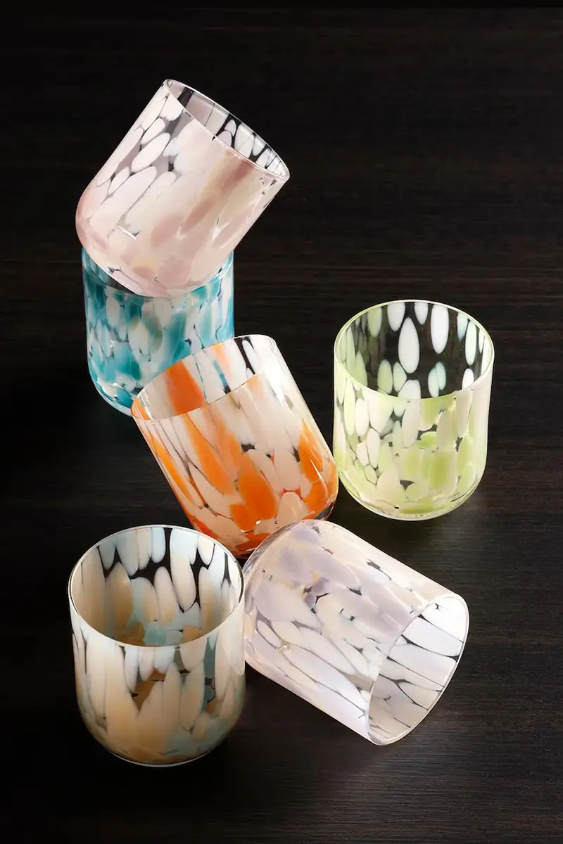 set bicchieri 260 ml pacco da 6 colore blu miniatura 2