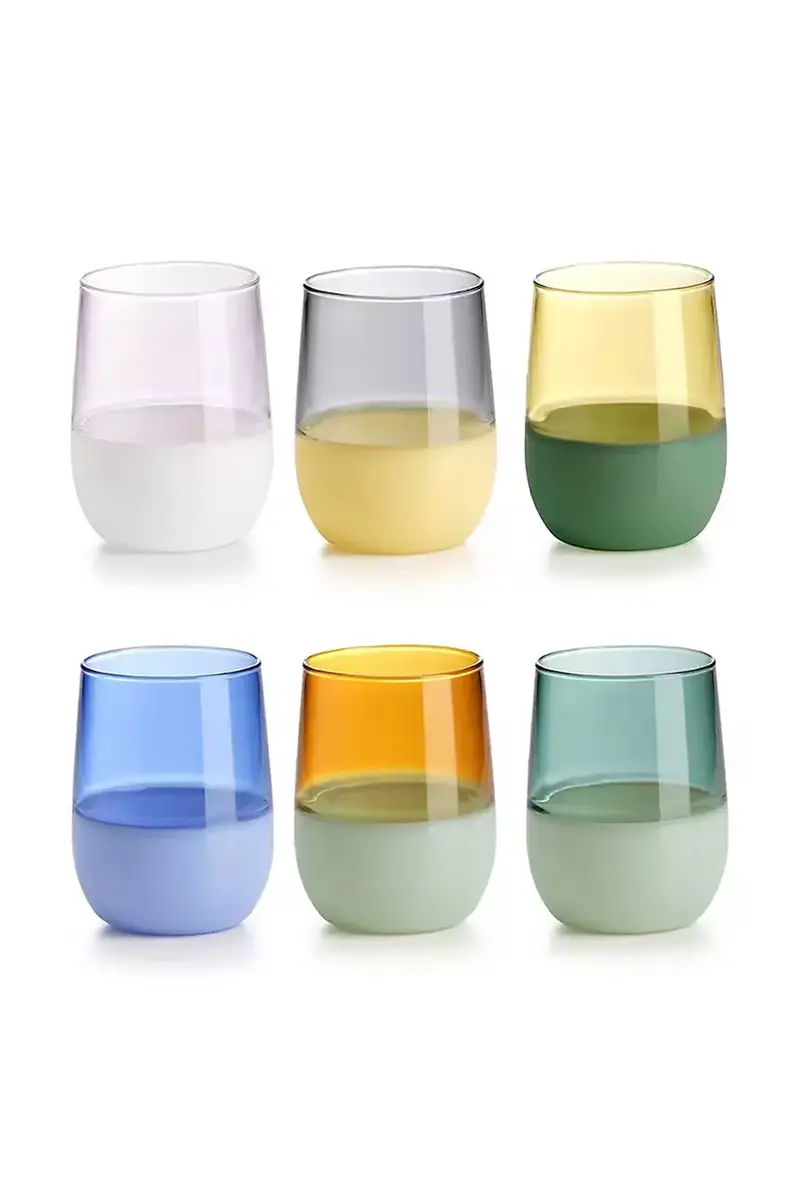 set bicchieri 300 ml pacco da 6 Multicolore