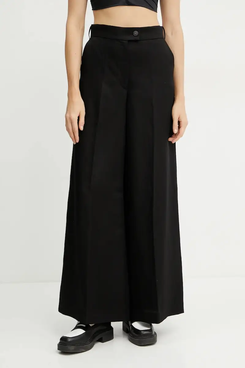 pantaloni in lino PIERA ANN donna colore nero IO115208