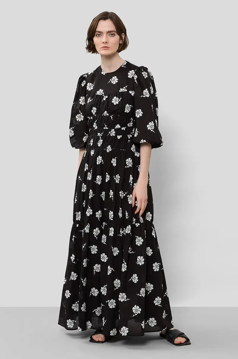 vestito in cotone Nero