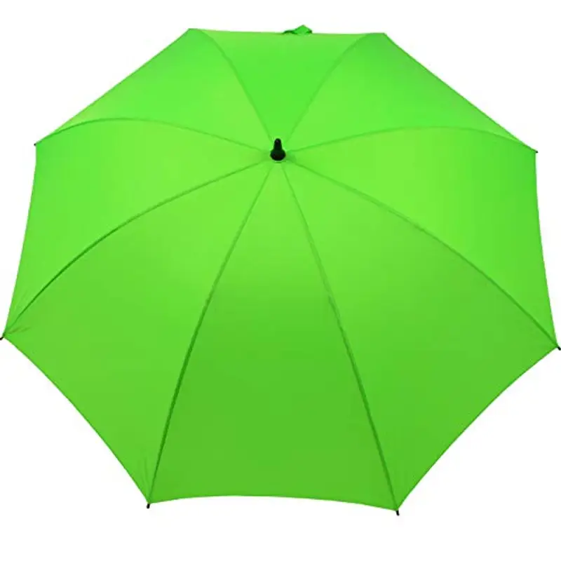 iX-brella Ombrello da golf in fibra, XXL, 130 cm, leggero e resistente alle tempeste con impugnatura morbida, verde fluo, 130 cm, Ombrello da golf XXL miniatura 2