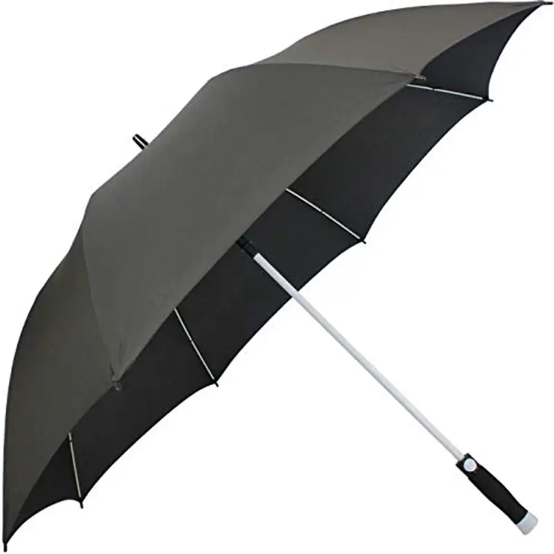 iX-brella Ombrello XXL in fibra di vetro, automatico, nero, bianco, 132 cm miniatura 3
