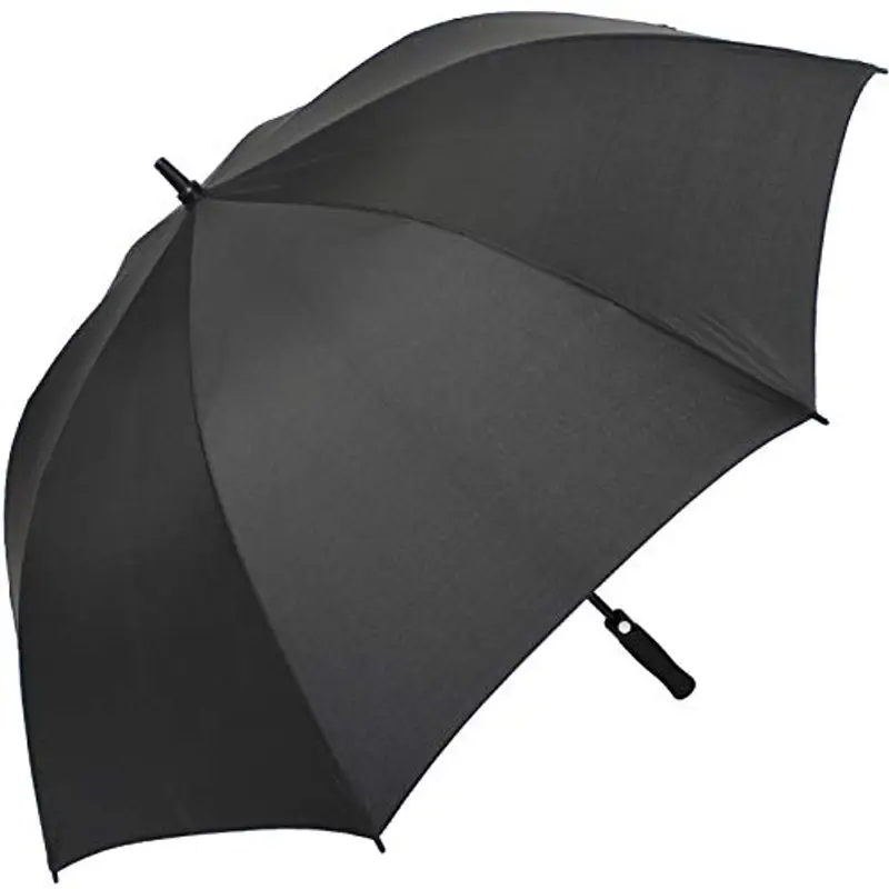 iX-brella Ombrello XXL in fibra di vetro, automatico, nero, Nero, 132 cm, Ombrello da golf miniatura 2