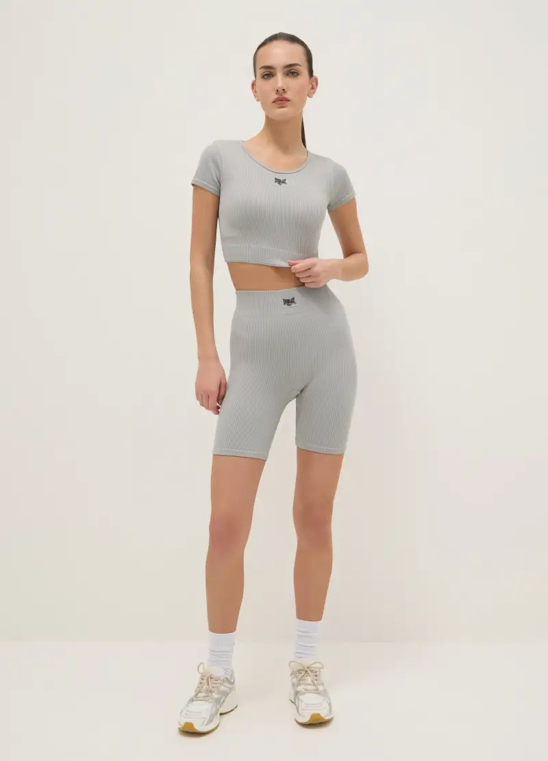 Shorts Sportivi Grigi Regular Fit, Donna, Grigio