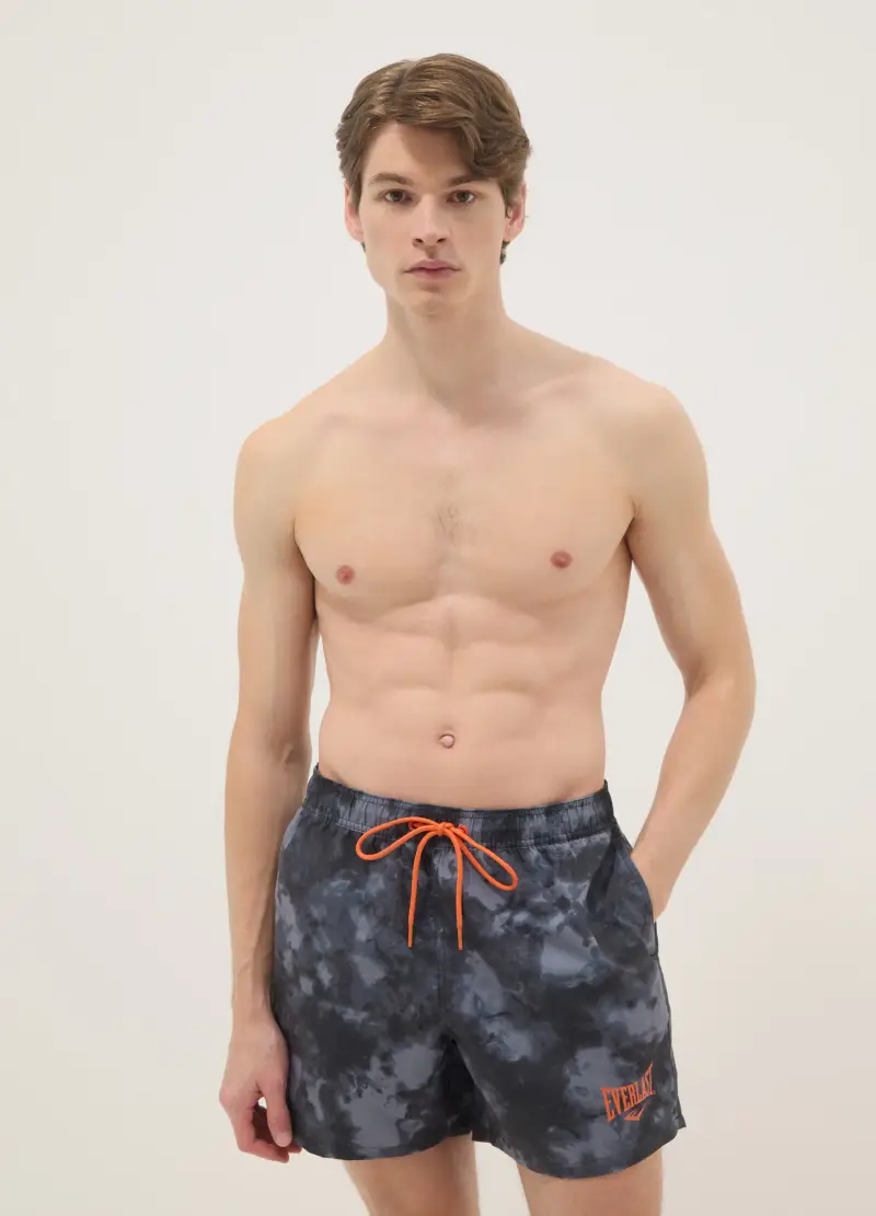 Boxer Da Mare Multicolor Regular Fit Con Stampa Everlast, Uomo, Multicolor