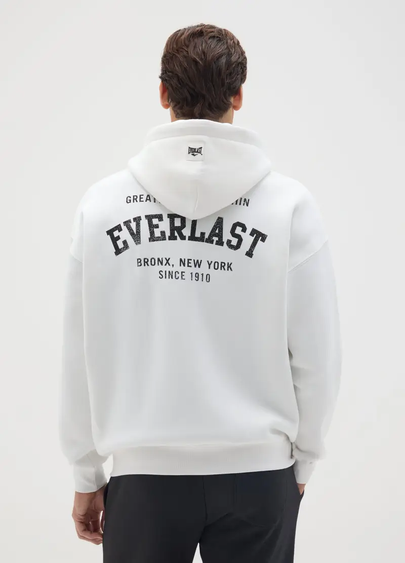 J EVERLAST UOMO, Felpa In Misto Cotone Bianca, Uomo, Bianco, Taglia: S miniatura 2