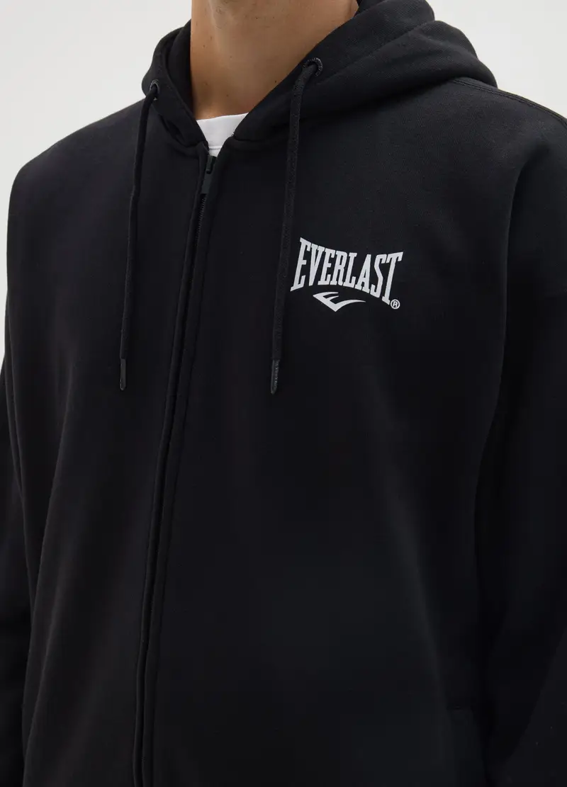 J EVERLAST UOMO, Felpa In Misto Cotone Nera, Uomo, Nero, Taglia: S miniatura 3