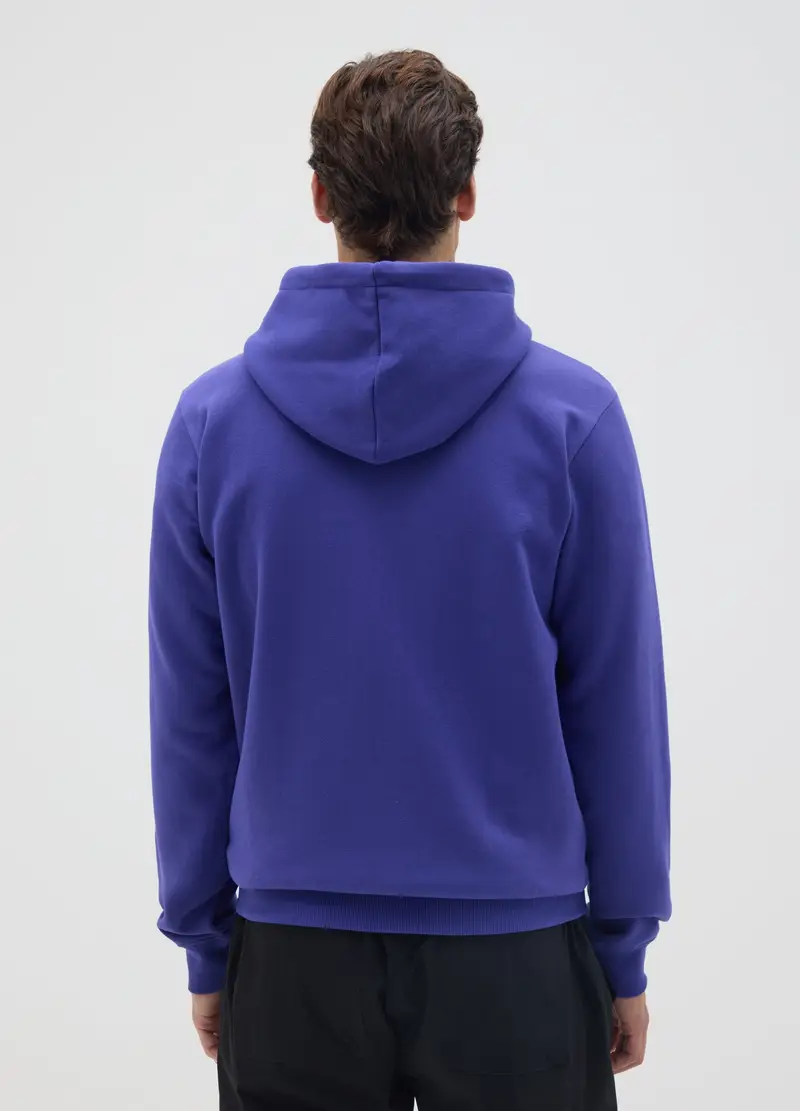 J EVERLAST UOMO, Felpa In Misto Cotone Viola Everlast, Uomo, Blu, Taglia: S miniatura 2