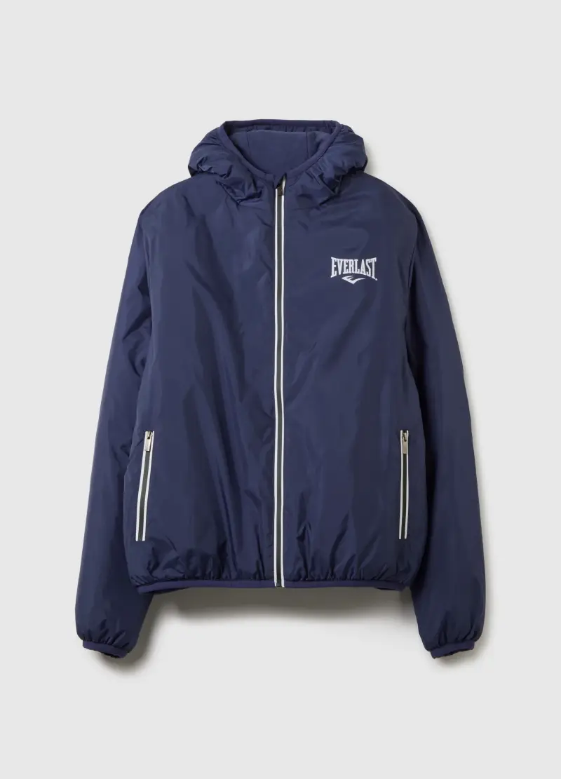 Giubbotto Blu Con Cappuccio, Uomo, Blu