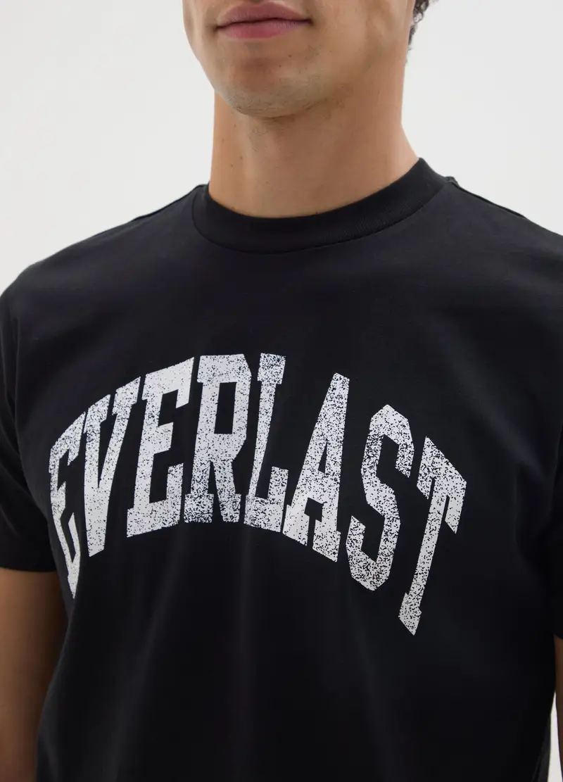 J EVERLAST UOMO T-shirt Uomo Nero 1191516 miniatura 3