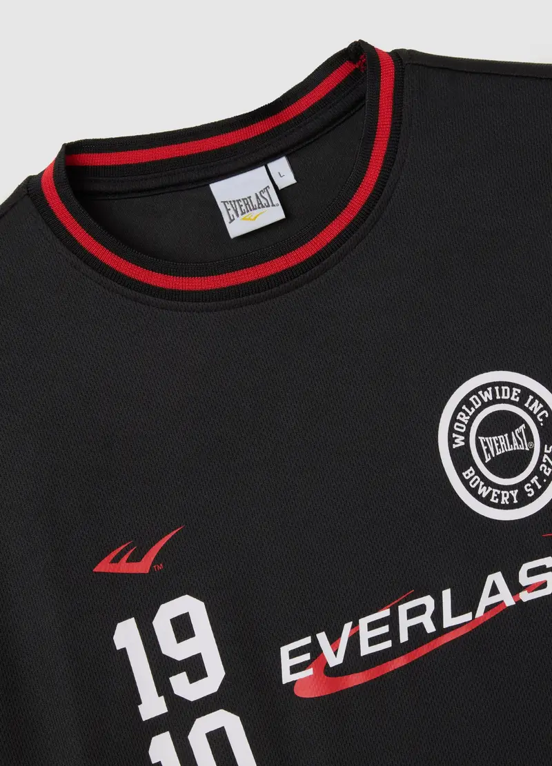 J EVERLAST UOMO T-shirt Uomo Nero 2701082 miniatura 2