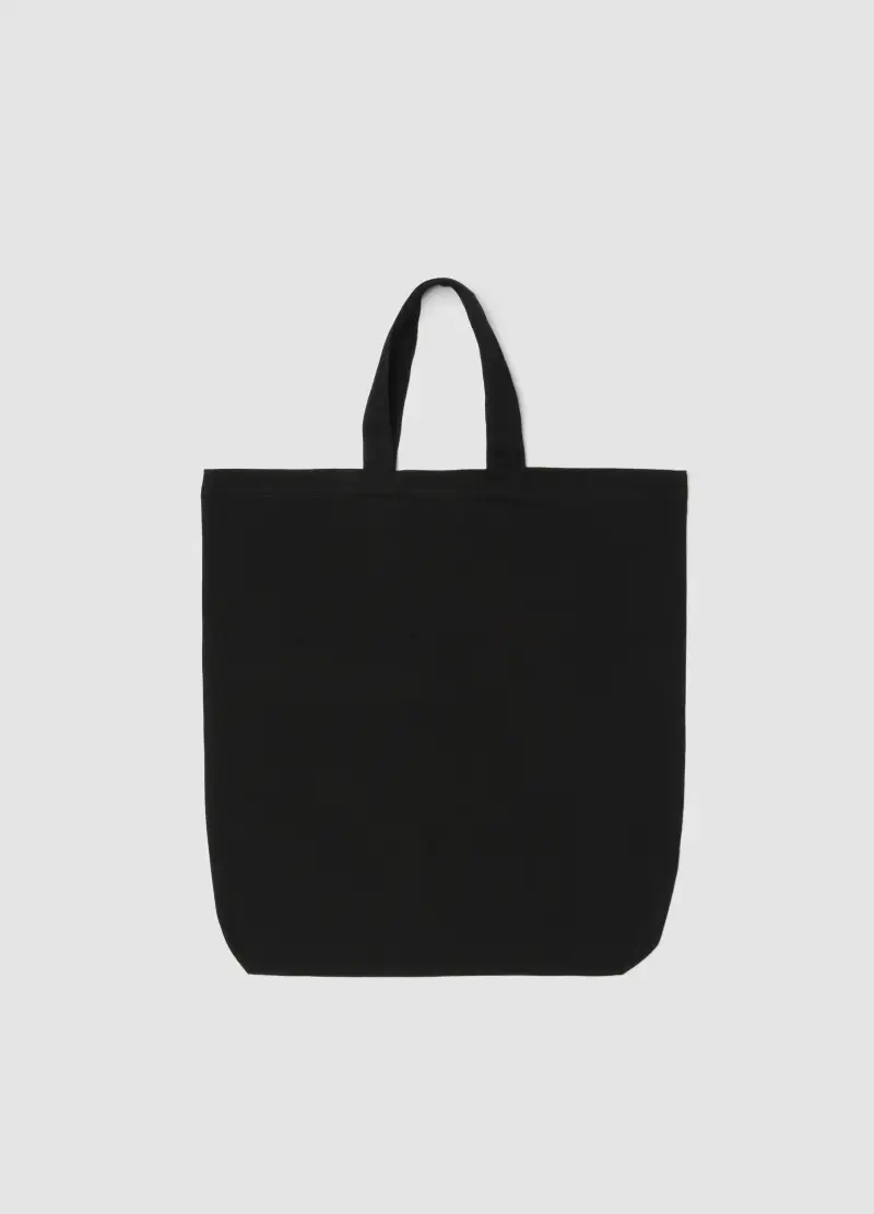 Borsa Shopper In Puro Cotone Nero Con Logo Hard Rock Cafe, Donna, Nero miniatura 3