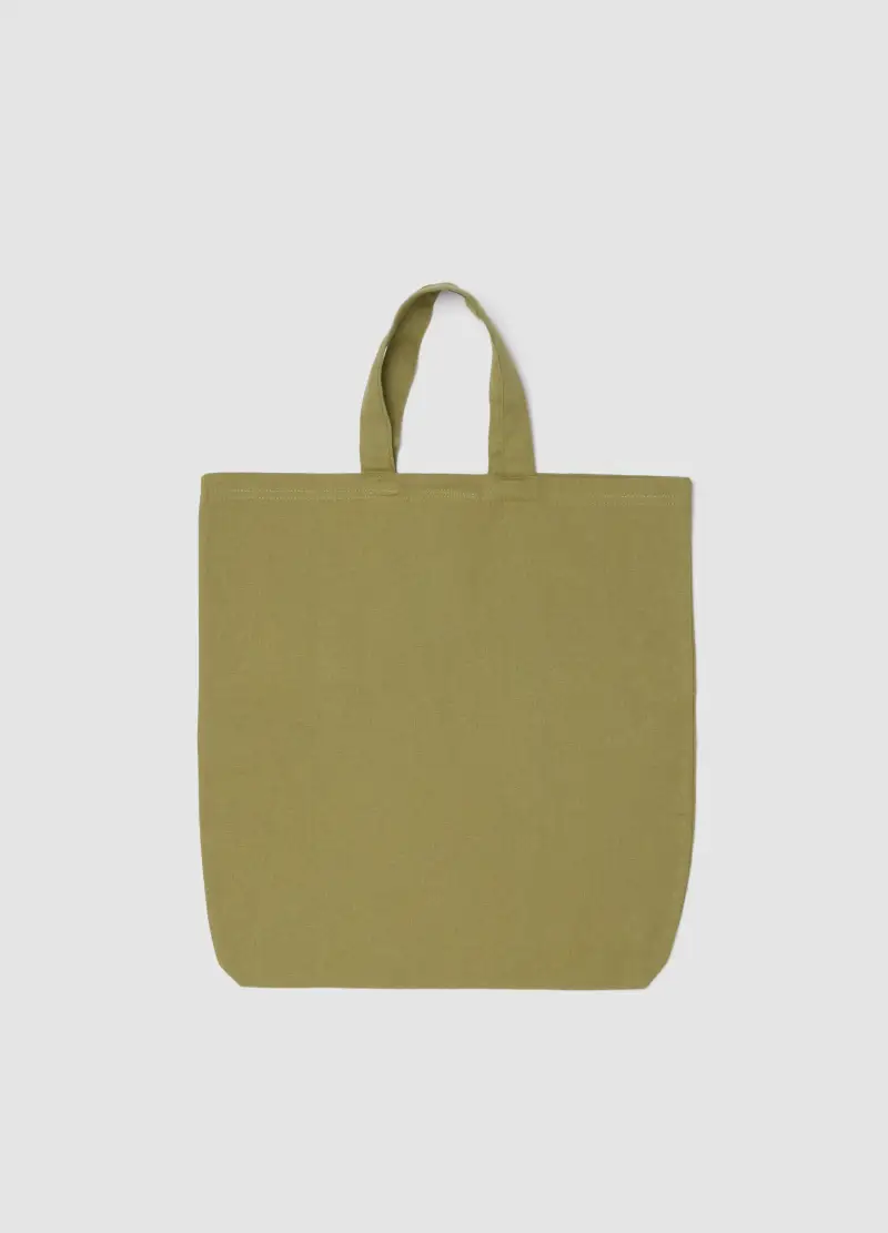 Borsa Shopper In Puro Cotone Verde Con Logo Hard Rock Cafe, Donna, Verde miniatura 2