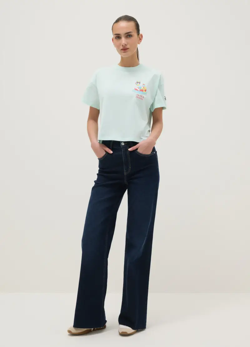 J LICENZE D. SICEM T-shirt Donna Azzurro 4330661 miniatura 2